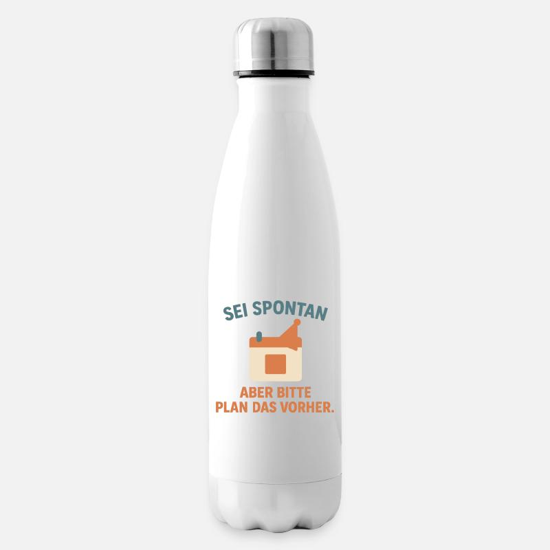 Spontan geplant - Isolierflasche - Weiß