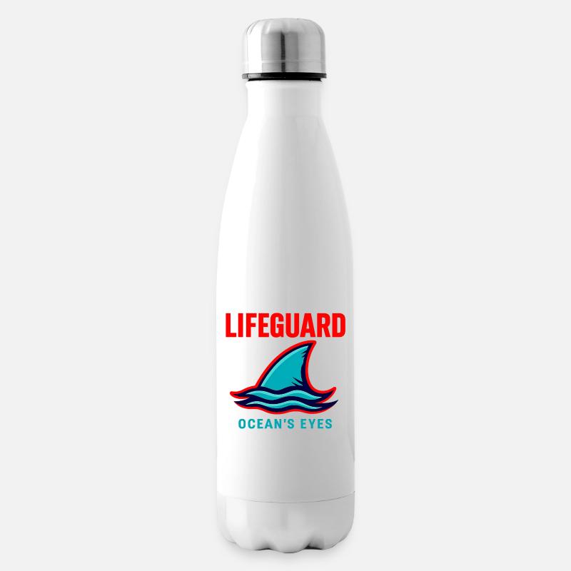 Rettungsschwimmer-Hemd Ocean Eyes - Isolierflasche - Weiß