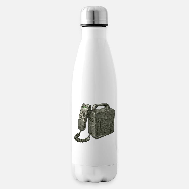 Nostalgic phone - Insulated Water Bottle - white