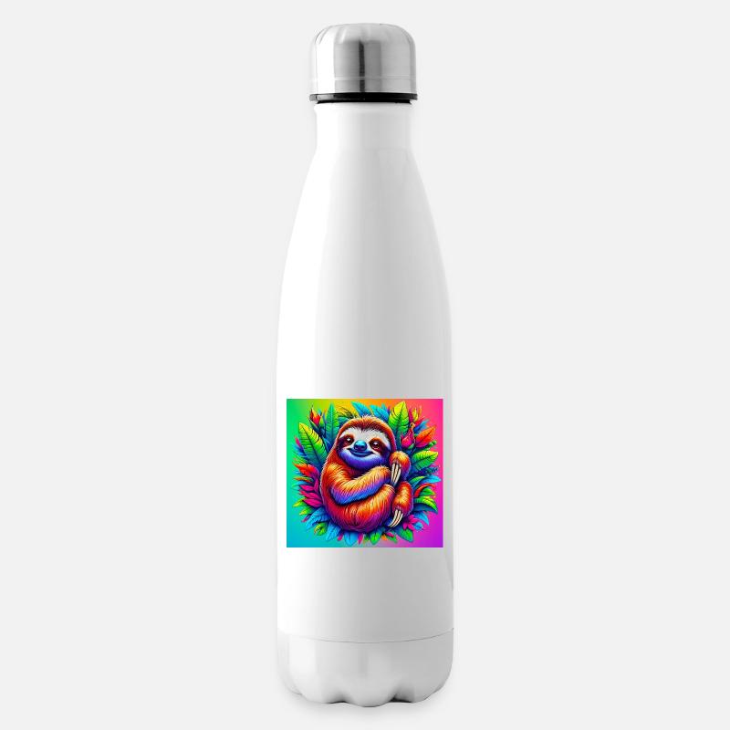 Faultier - Isolierflasche - Weiß