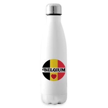 Design Belgium Balanced Hearts - Insulated Water Bottle - white - Right