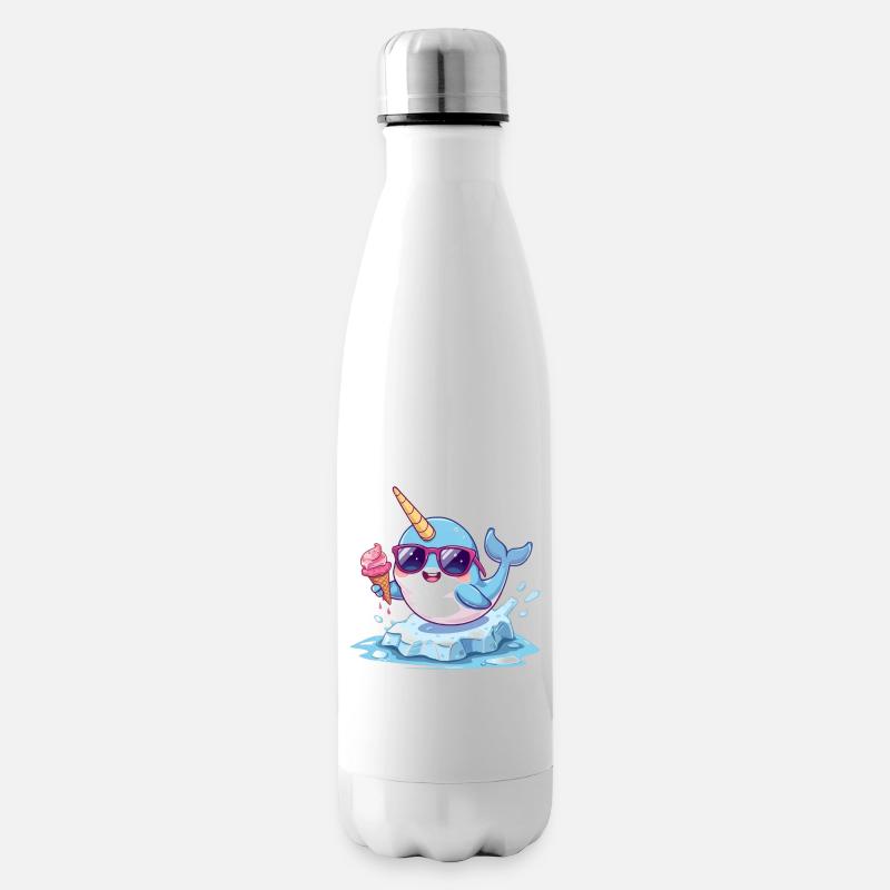 narval_glace - Bouteille isotherme - blanc