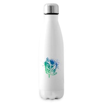 Vintage Windsurfing Design für Windsurf - Isolierflasche - Weiß - Rechts