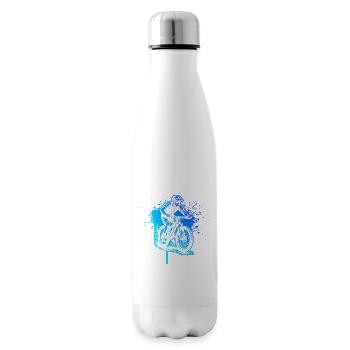 A must-have for real mountain biking - Insulated Water Bottle - white - Right