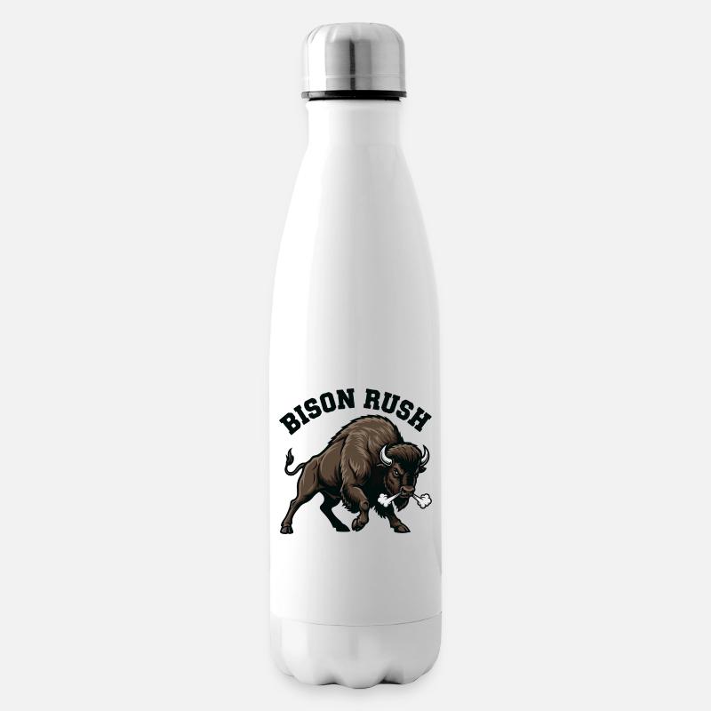 Bison Rush Bison Sauvage Force - Bouteille isotherme - blanc