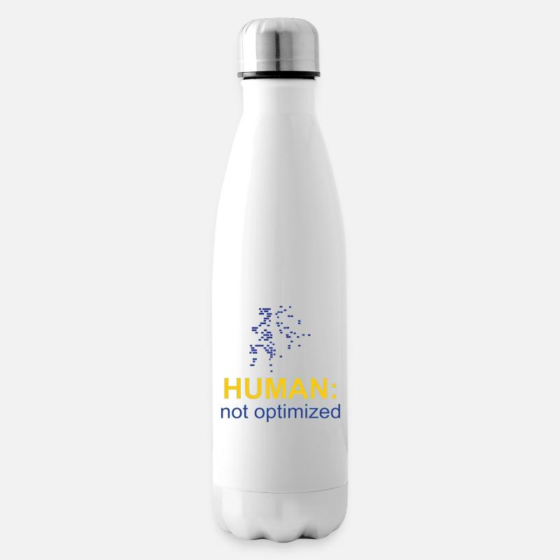 Human: Not Optimized - Insulated Water Bottle - white