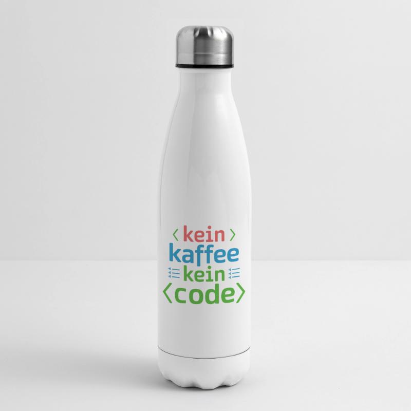 Kein Kaffee Kein Code Programmierer Informatiker Isolierflasche