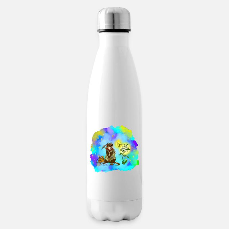 Stern-Sucher Otter - Isolierflasche - Weiß