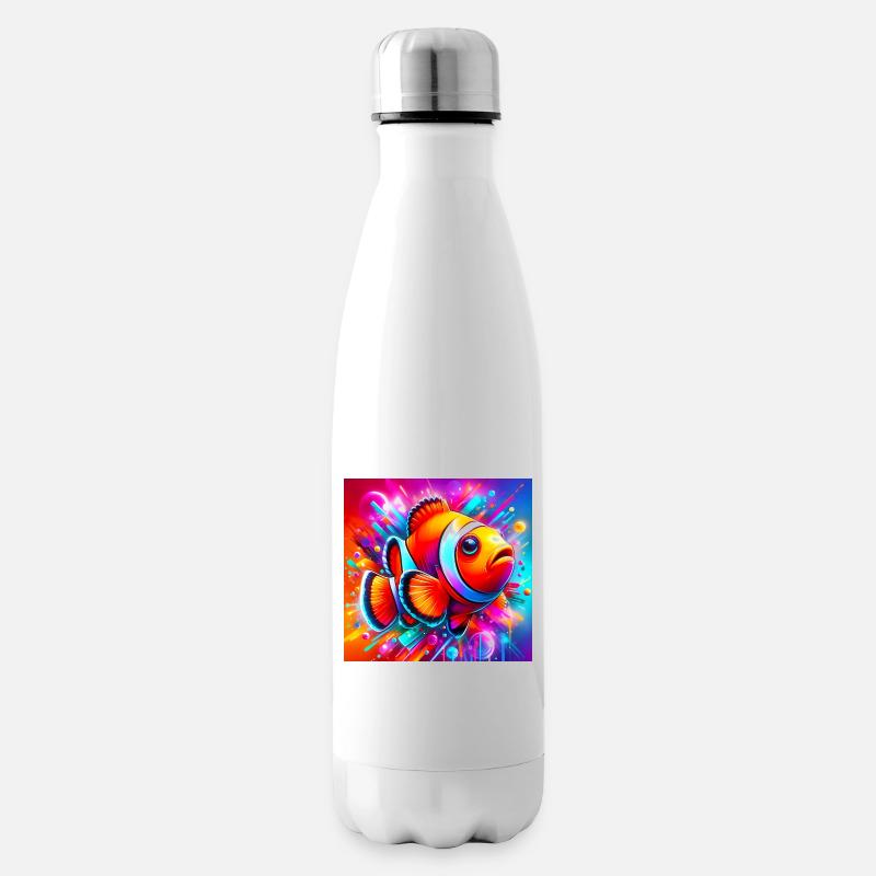 Clownfisch - Isolierflasche - Weiß