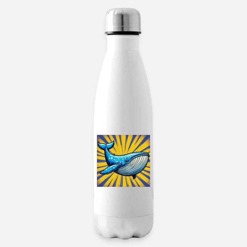 whale - Insulated Water Bottle - white