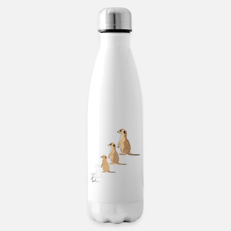 w_Erdmännchen - Isolierflasche - Weiß