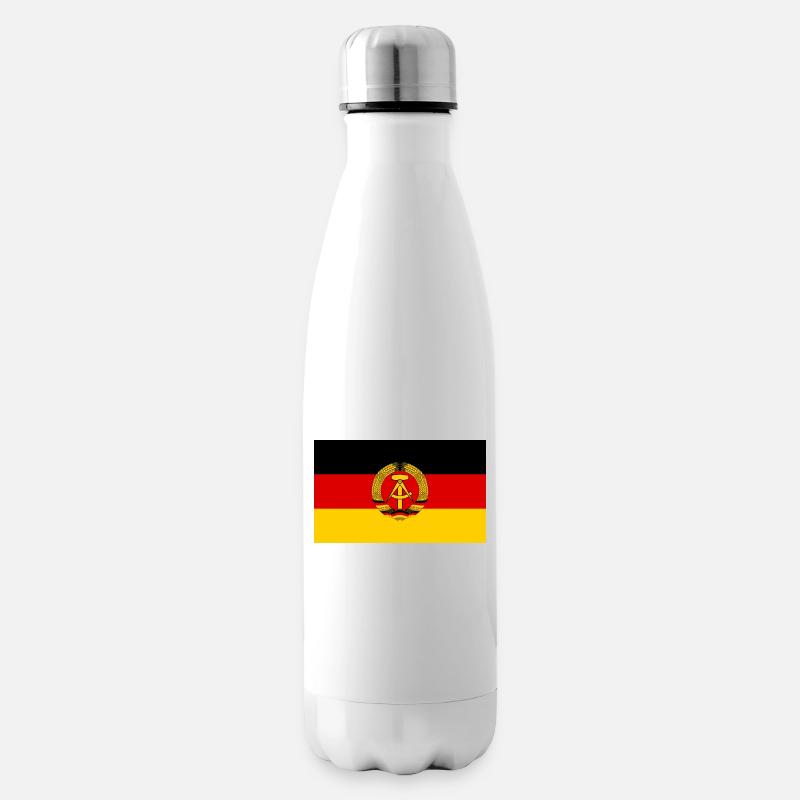 GDR flag - Insulated Water Bottle - white