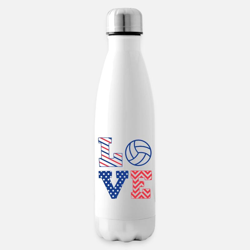 Volleyball - Isolierflasche - Weiß