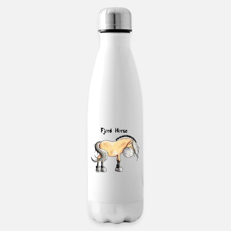 Knuffiger Norweger - Isolierflasche - Weiß