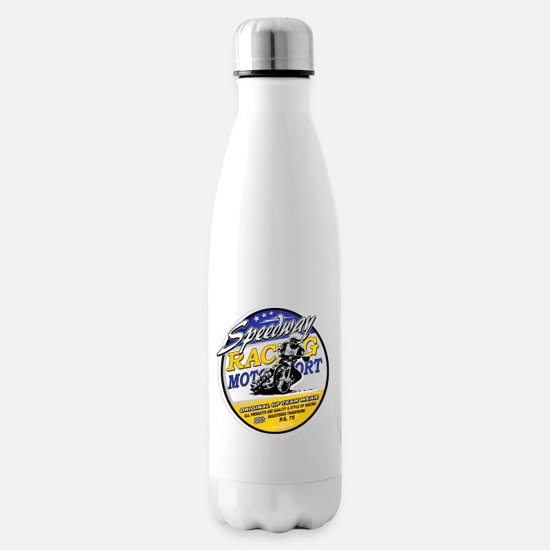 Speedway Racing - Isolierflasche - Weiß