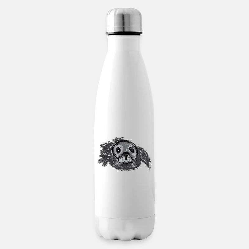 Emerging Seal / Surfacing Seal - Design I - Insulated Water Bottle - white