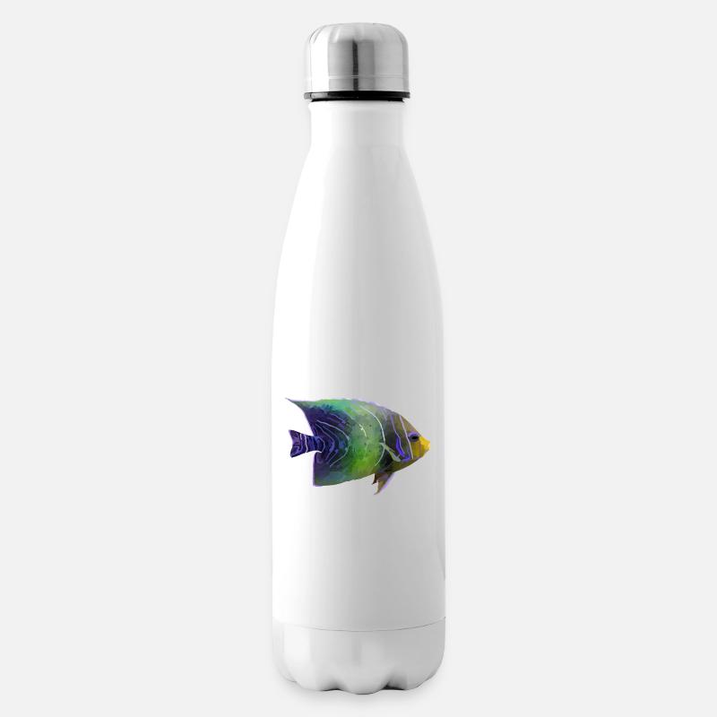 Poisson corail - Bouteille isotherme - blanc