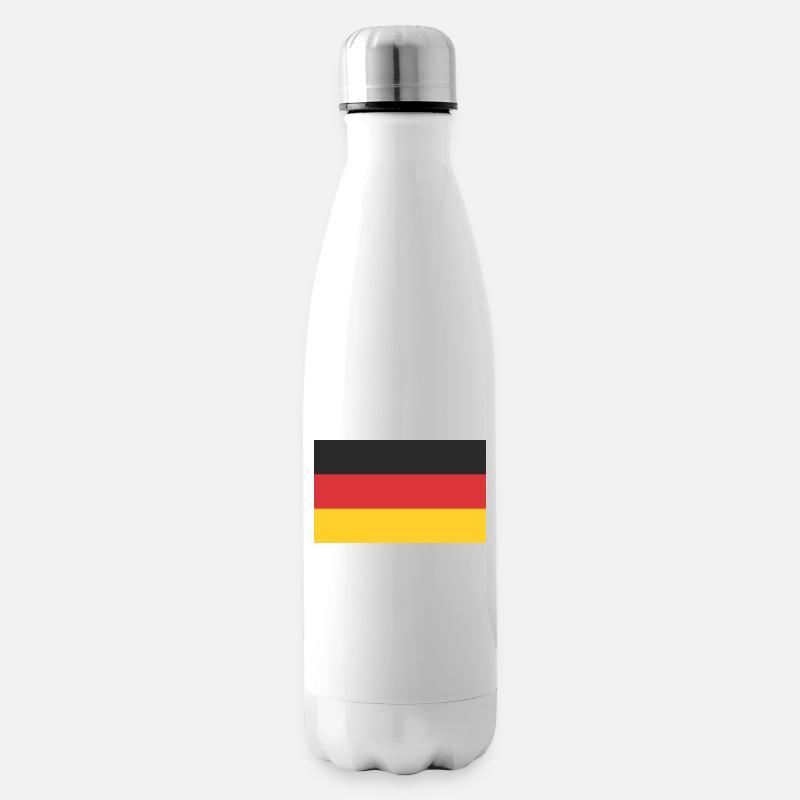 Drapeau de l’Allemagne - Bouteille isotherme - blanc
