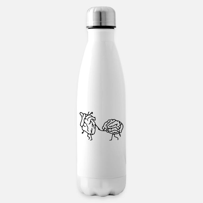 Coeur - Bouteille isotherme - blanc