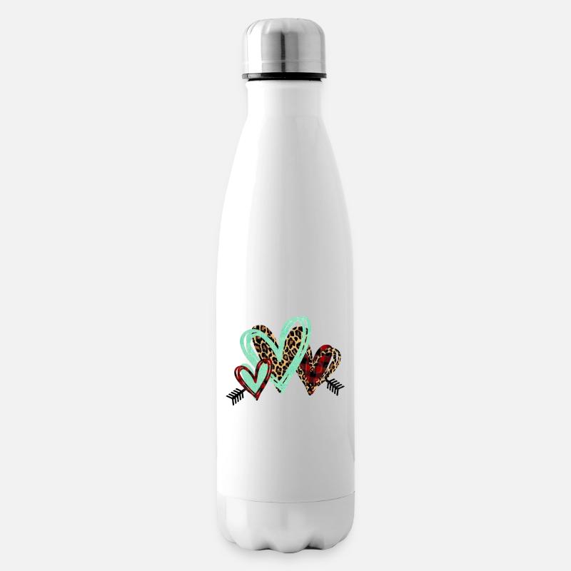 IMPRESSION D’ANIMAL DE COEUR - Bouteille isotherme - blanc