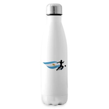 Flagge Argentinien Fußballspieler - Isolierflasche - Weiß - Rechts