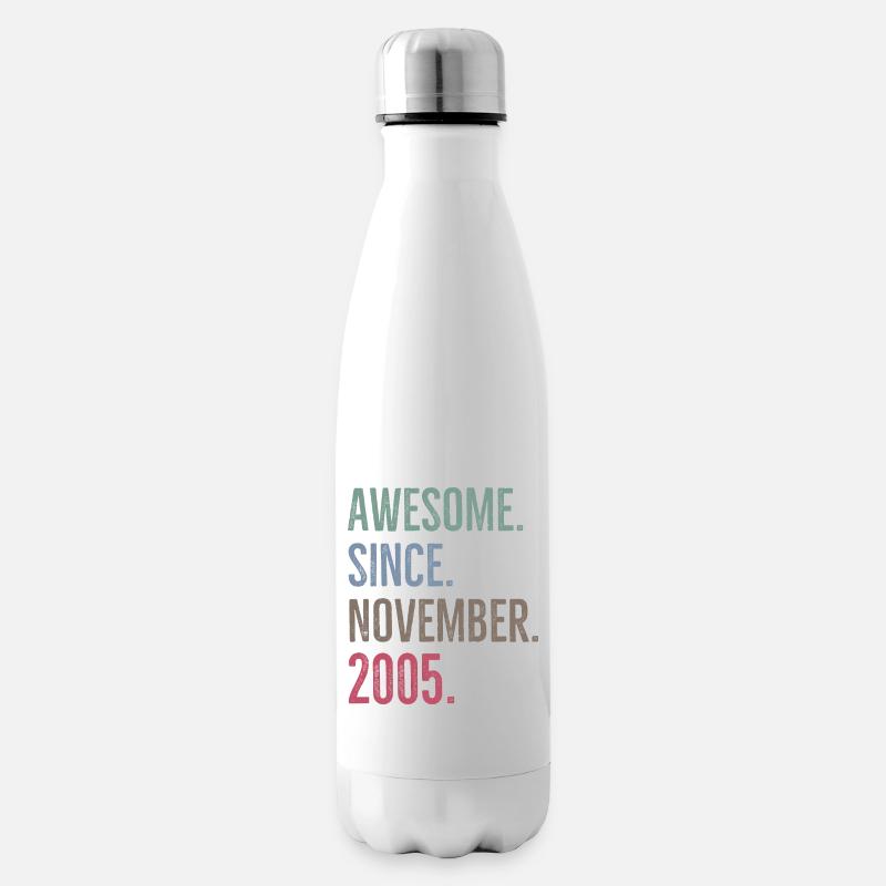 Awesome seit November 2005 - Isolierflasche - Weiß