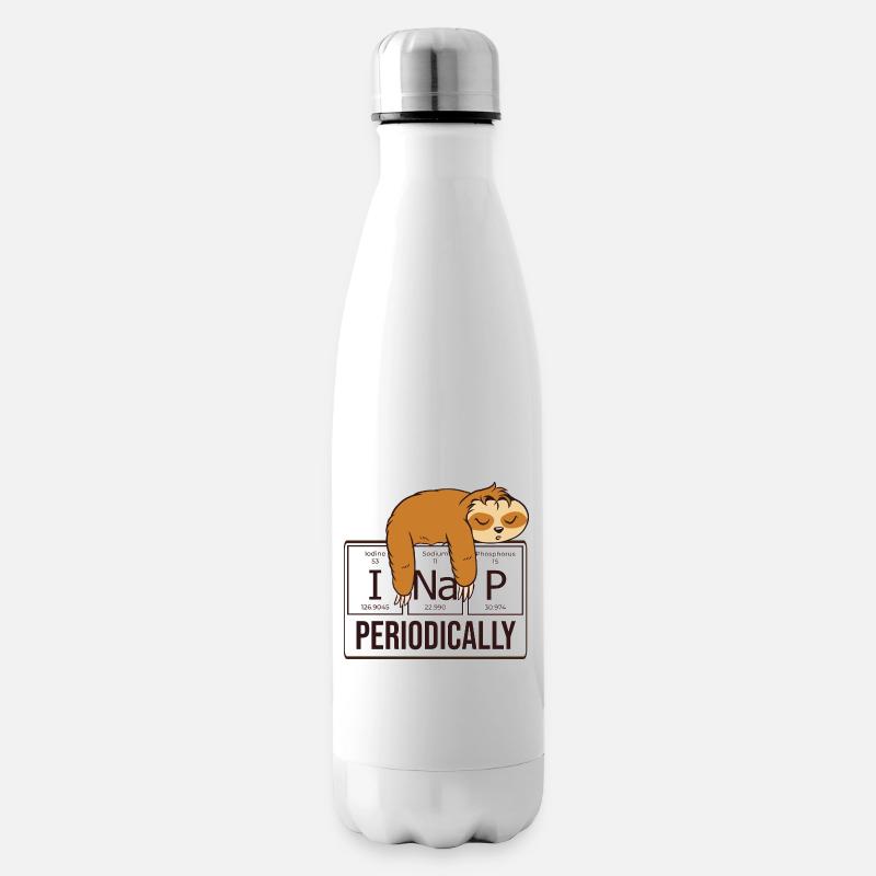 Sleeping sloth - I nap periodically - Insulated Water Bottle - white