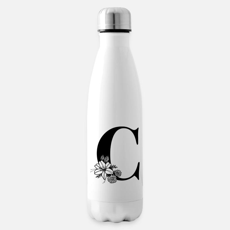 Buchstabe C - Isolierflasche - Weiß