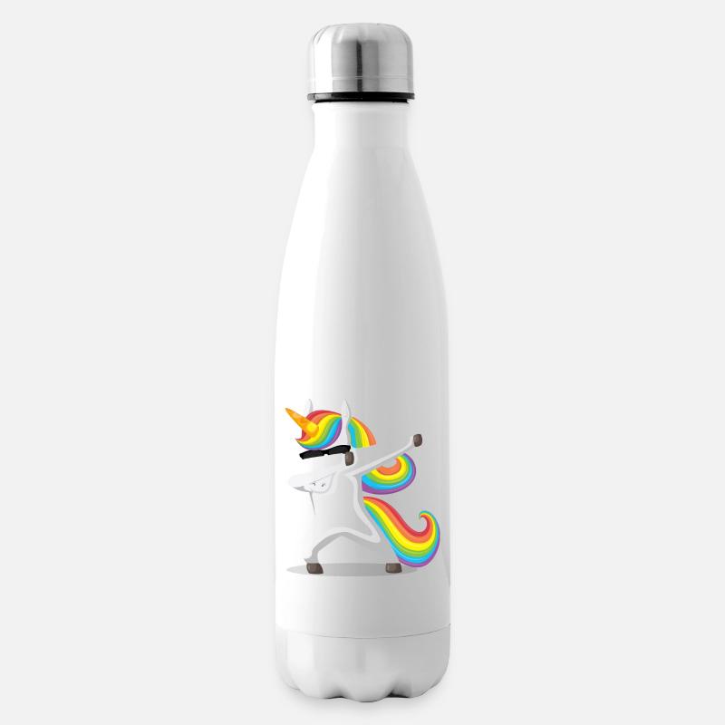 Doublage Licorne - Bouteille isotherme - blanc
