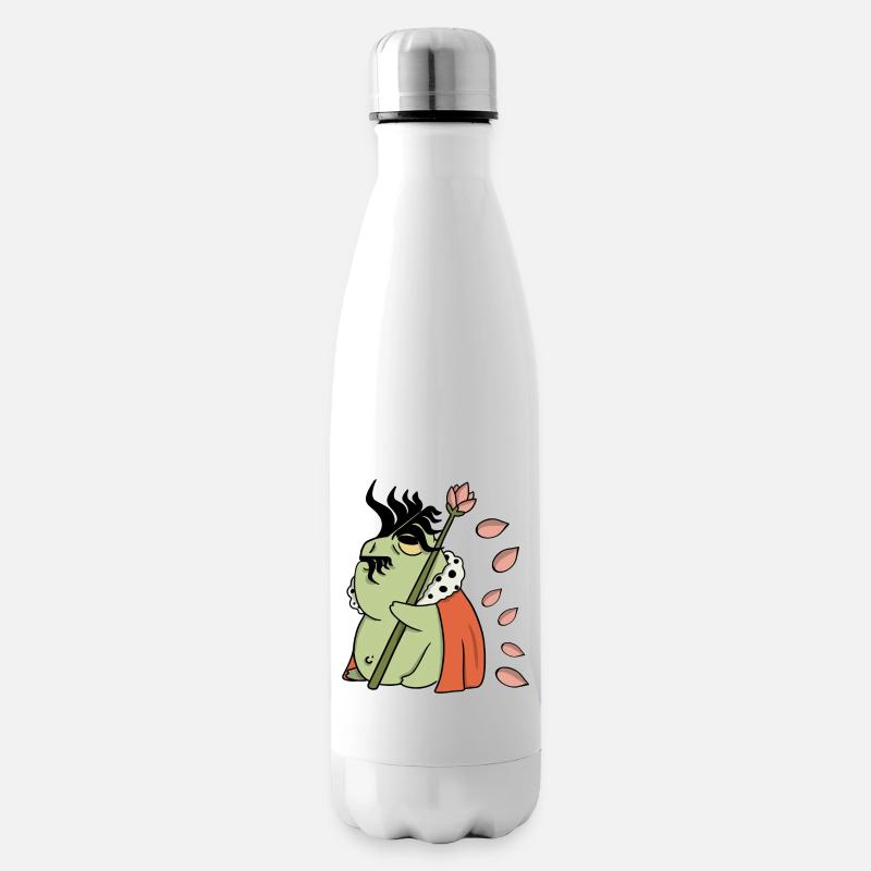 Frosch - Comic - Isolierflasche - Weiß