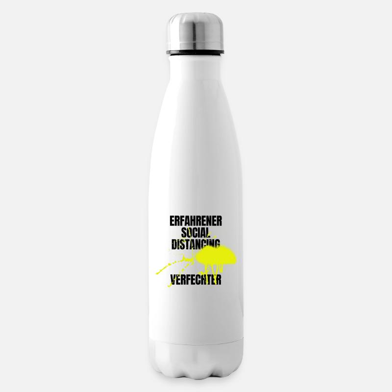 Social Distancing - Isolierflasche - Weiß
