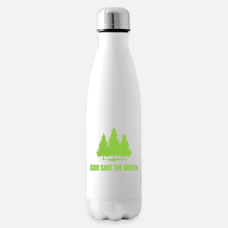 Dieu sauve le vert - Bouteille isotherme - blanc
