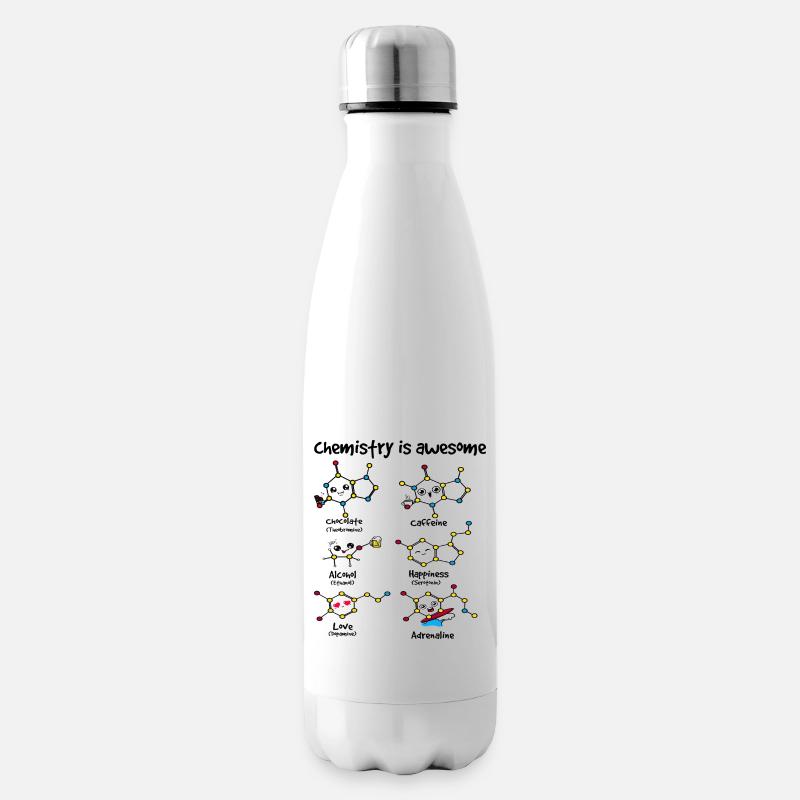 La chimie est incroyable. - Bouteille isotherme - blanc