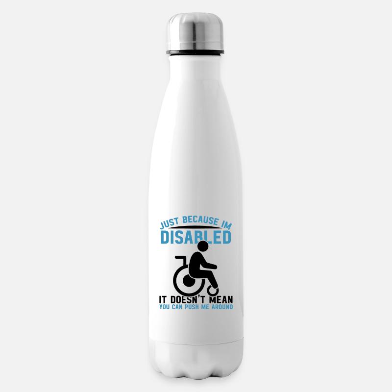 Rollstuhl - Isolierflasche - Weiß