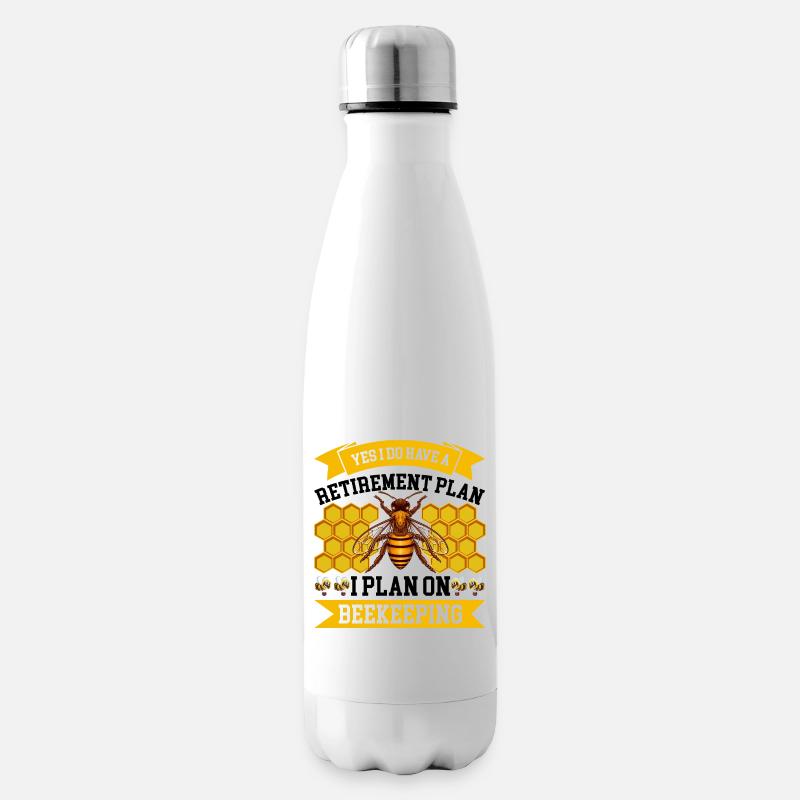 Beekeeping Beekeeping Course Beekeepers' Association Honey Bee Beekeepers - Insulated Water Bottle - white