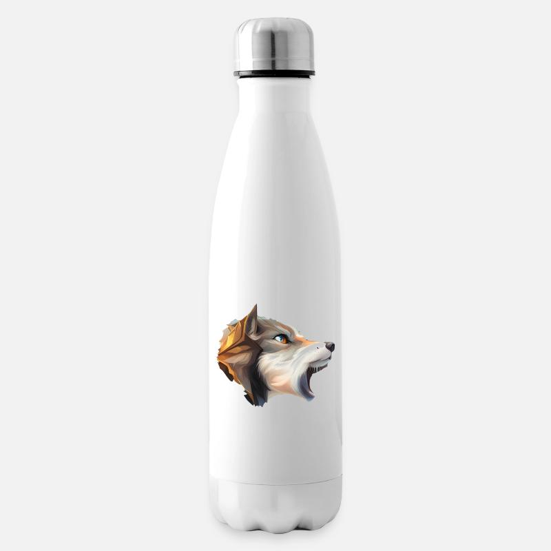 Wolf - Isolierflasche - Weiß