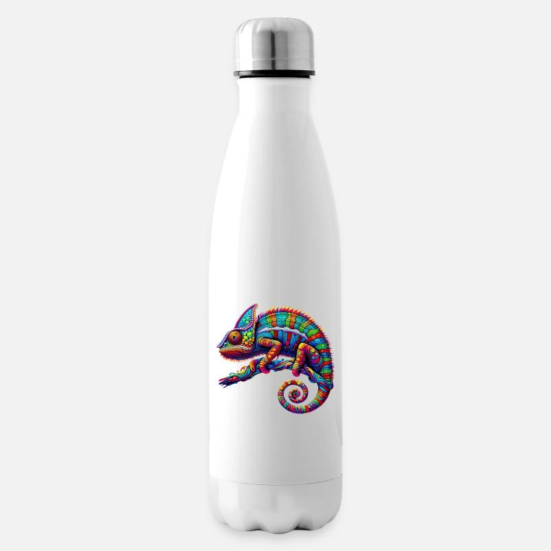 Chamäleon - Isolierflasche - Weiß