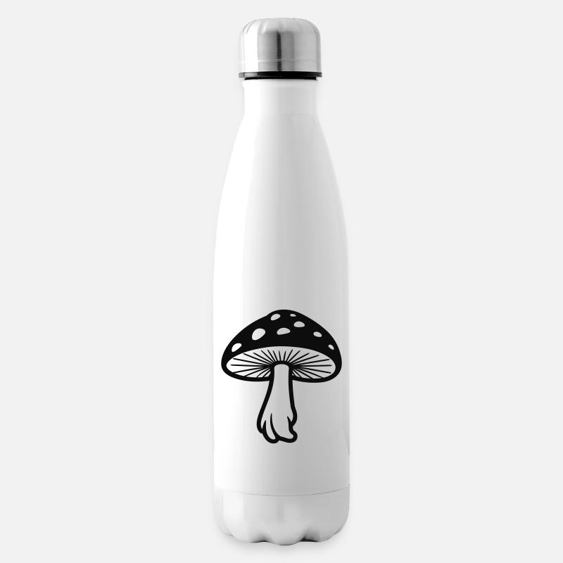 Pilz - Isolierflasche - Weiß