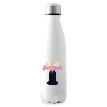 Einhorn-Buchstabe Regenbogenstyle "T" | be unique - Isolierflasche - Weiß - Rechts