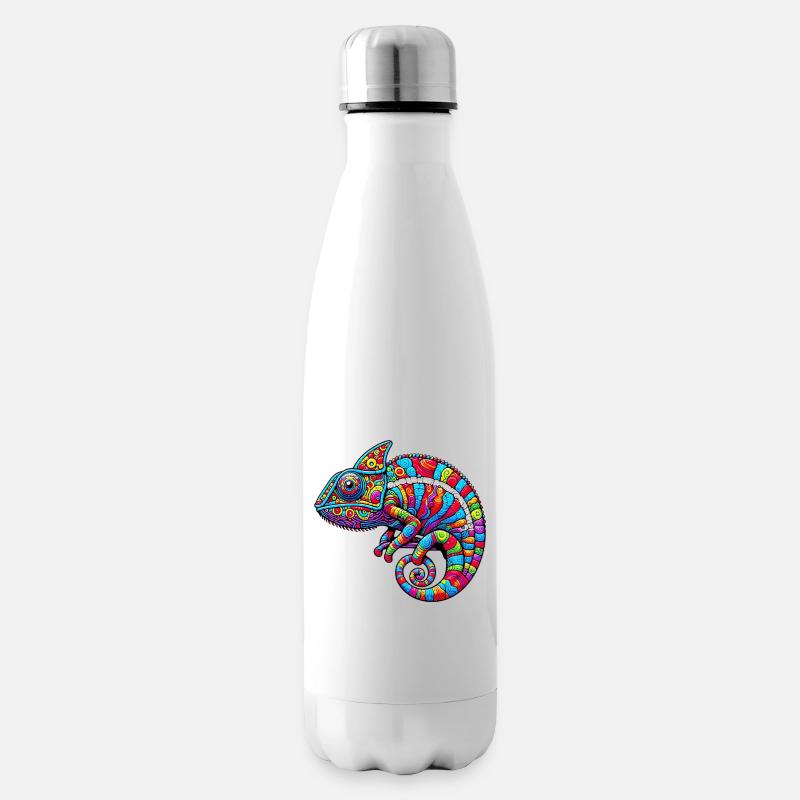 Chamäleon - Isolierflasche - Weiß