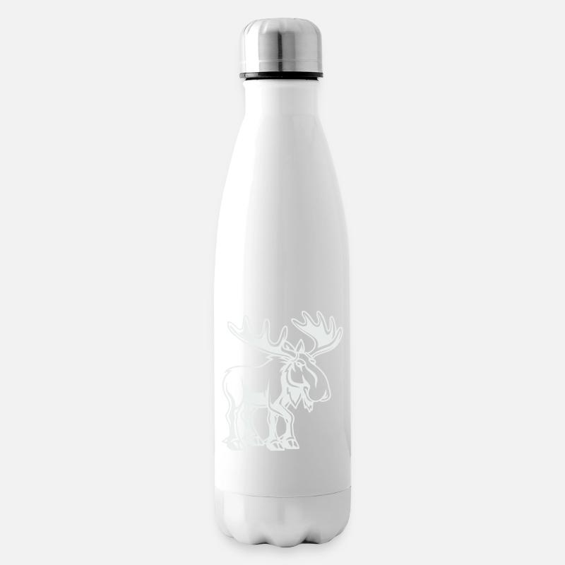elch - Isolierflasche - Weiß