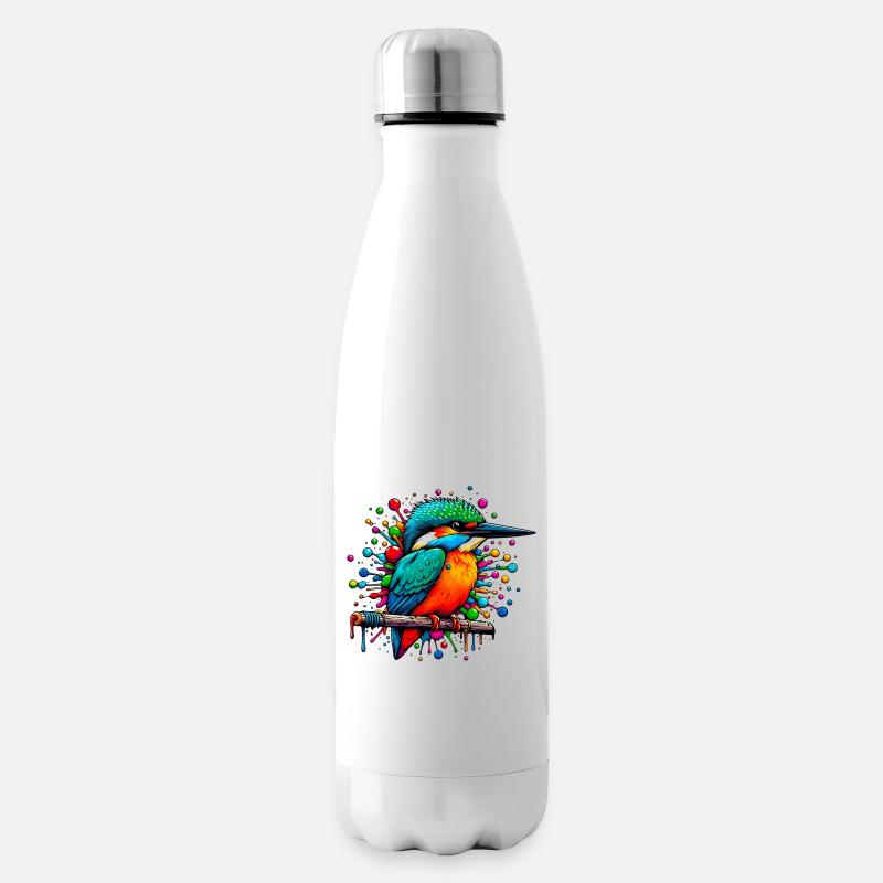Eisvogel - Isolierflasche - Weiß