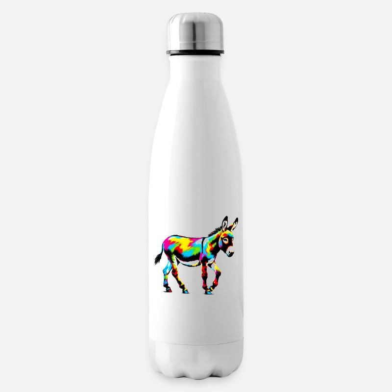 Donkey Mule - Insulated Water Bottle - white