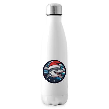 Hai Weihnachten Tier - Isolierflasche - Weiß - Rechts