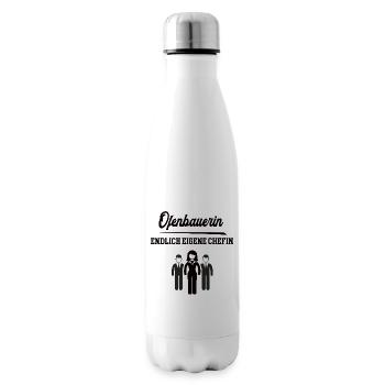 Ofenbauerin Chefin Selbstständigkeit Firma Gründen - Isolierflasche - Weiß - Rechts