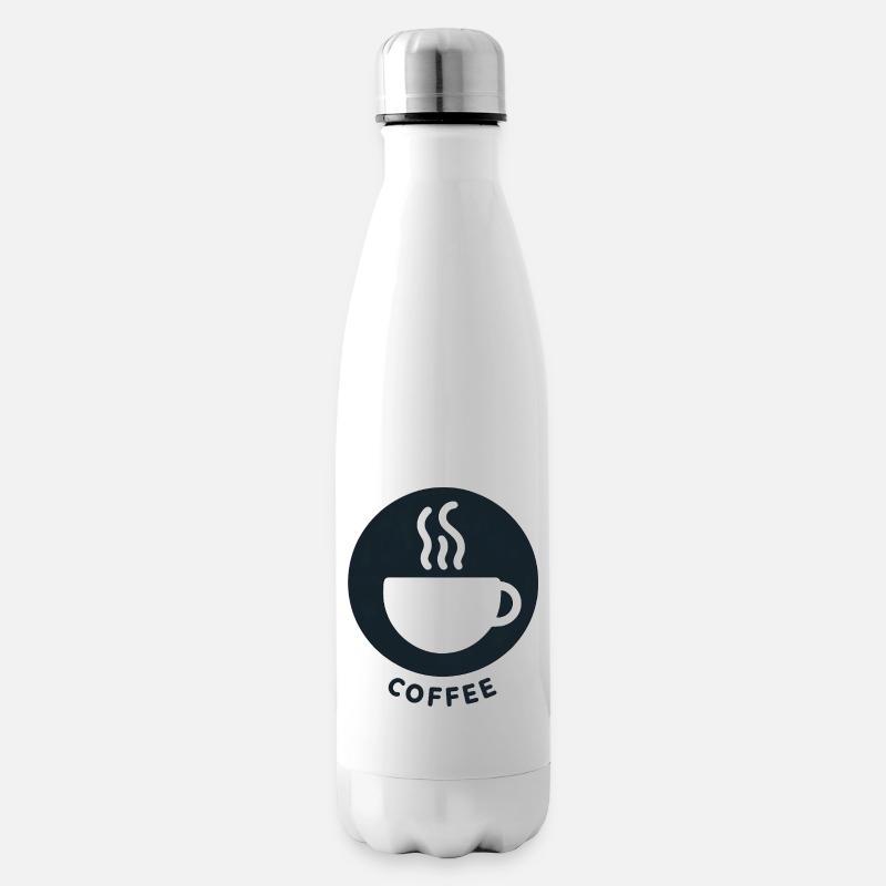 Kaffee Morgen Frühstück - Isolierflasche - Weiß