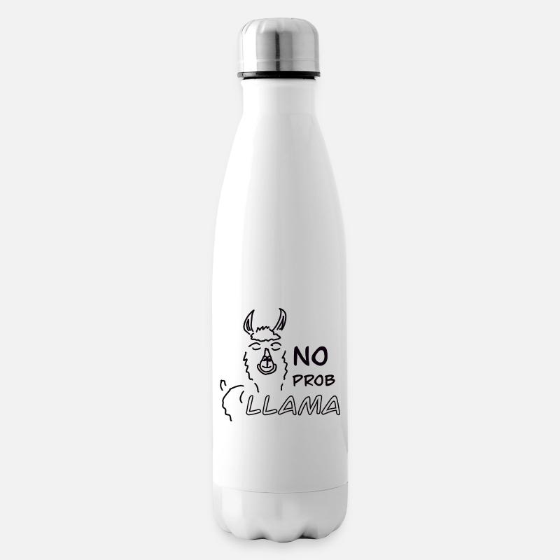 No Prob LLAMA - Isolierflasche - Weiß