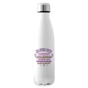 Maman aide-soignante, cadeau fête des mères, santé - Bouteille isotherme - blanc - Droite