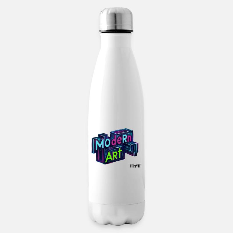 MOdeRn ART - Bouteille isotherme - blanc