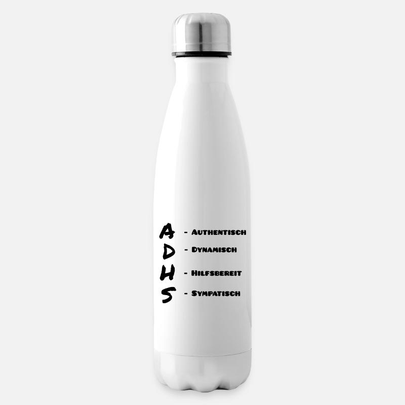 Abstrakter Farbverlauf Bleistiftzeichnung - Isolierflasche - Weiß